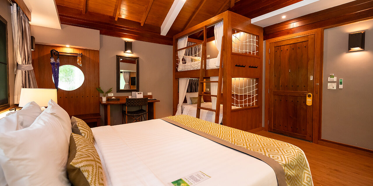 River kwai resotel Deluxe Family Bunk Bed โรงแรม รีสอร์ท แม่น้ำแคว ห้องครอบครัว 3