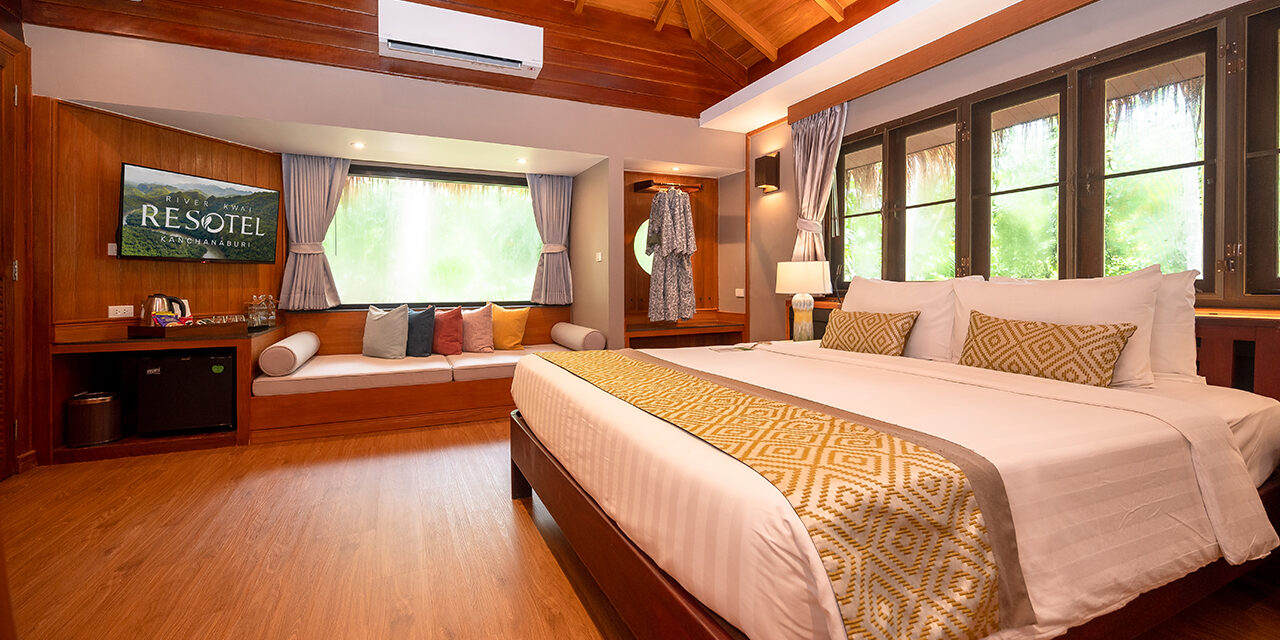 River kwai resotel Deluxe Family Bunk Bed โรงแรม รีสอร์ท แม่น้ำแคว ห้องครอบครัว 4