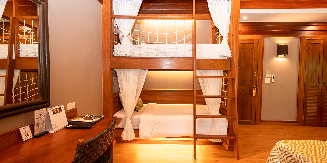 River kwai resotel Deluxe Family Bunk Bed โรงแรม รีสอร์ท แม่น้ำแคว ห้องครอบครัว 6